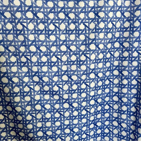 Vineyard Vines UPF 50 Sankaty Simple Boatneck Tee Blue White Print Women's sz M - Picture 4 of 5